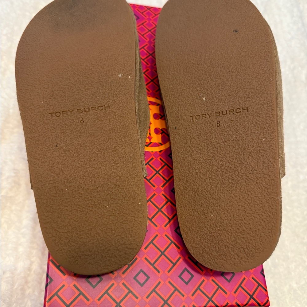 Tory Burch Suede Charm Mule sz 8 - Picture 4 of 5